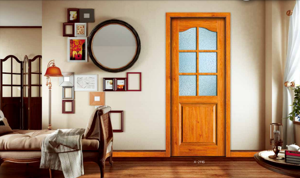 鑫順來X-2115圓弧平開實(shí)木烤漆門