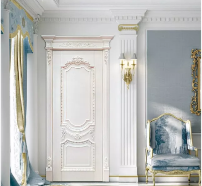 新款上市愉心X-4080復古實木烤漆門