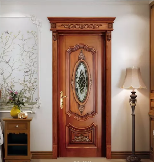 廠家直銷愉心X-4082復古實木烤漆門